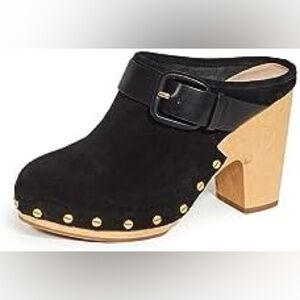 Veronica Beard • Dacey Black Suede Clogs